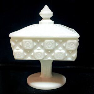 Westmoreland Milk Glass Candy Dish